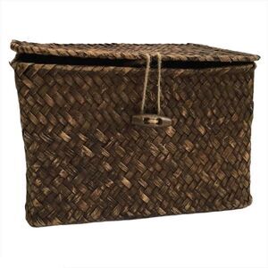Boho Brown Rattan Box